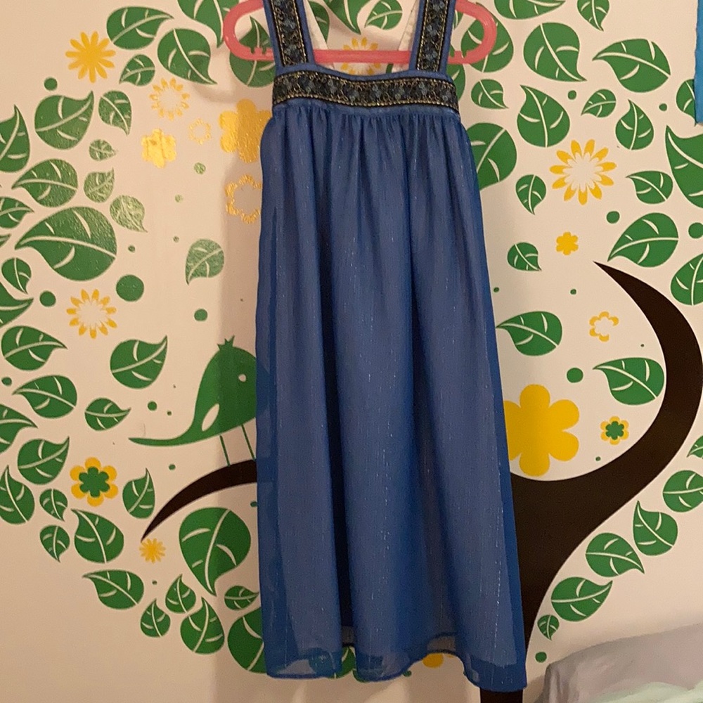 Sweet Boutons | Blue/Gold Dress| Size 6